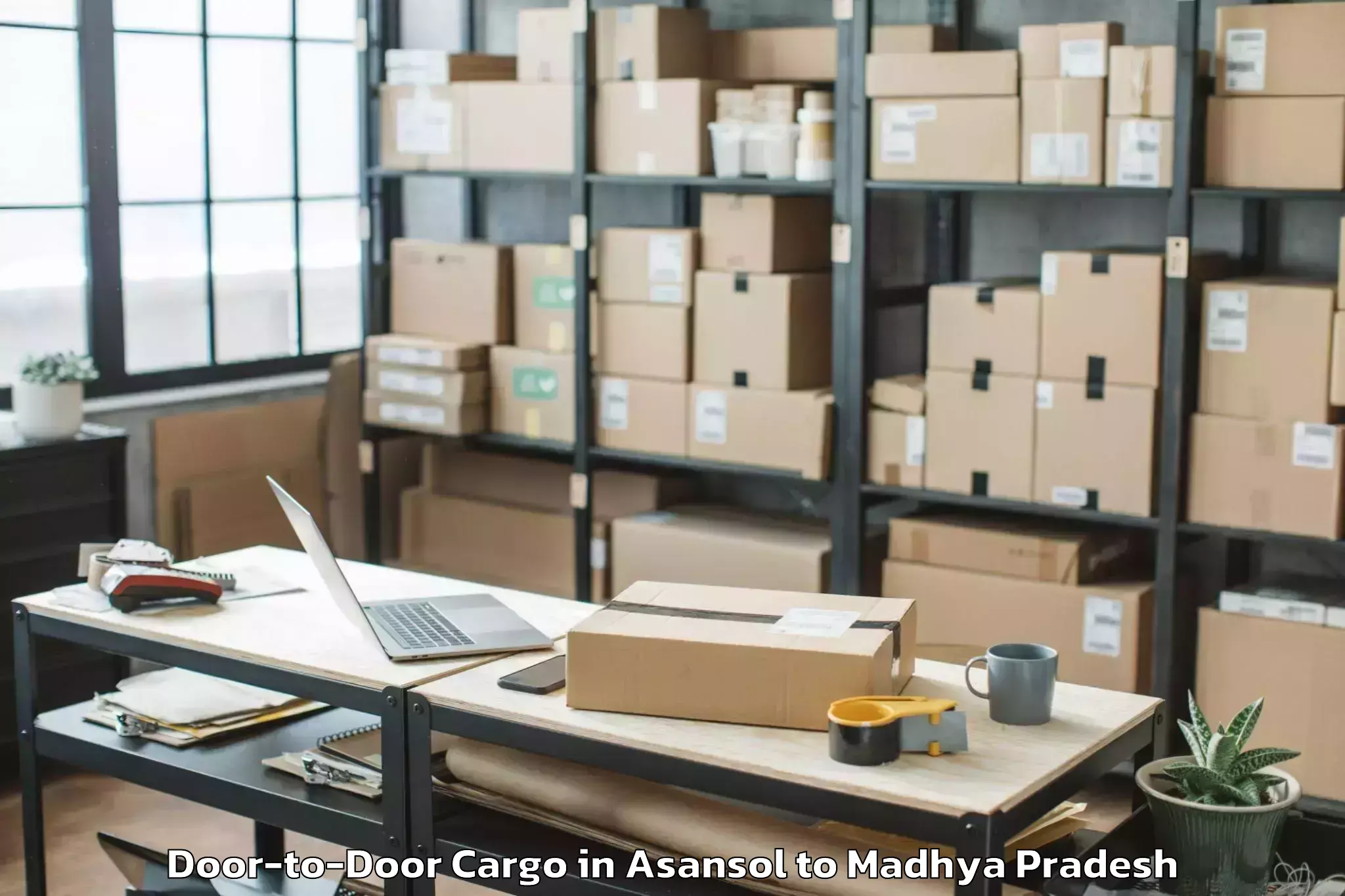 Affordable Asansol to Garhakota Door To Door Cargo